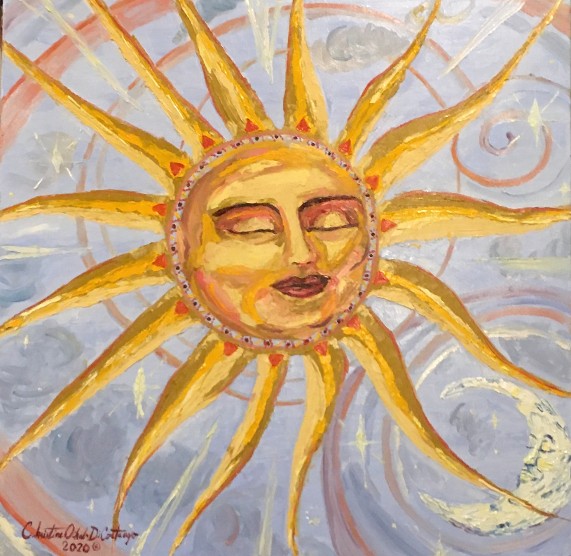 Queen Celeste   24 x 24 Oil on Wrapped Canvas